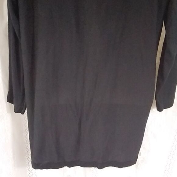 PREMISE BLACK WOMEN'S OPEN SWEATER SIZE L - Picture 8 of 14